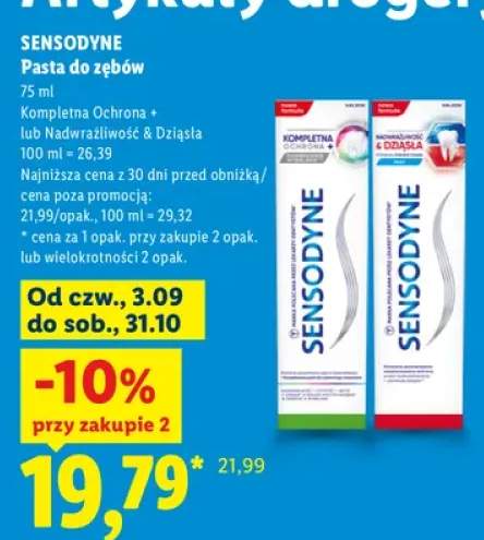 Pasta do zębów Sensodyne Kompletna Ochrona+ +1 wariant