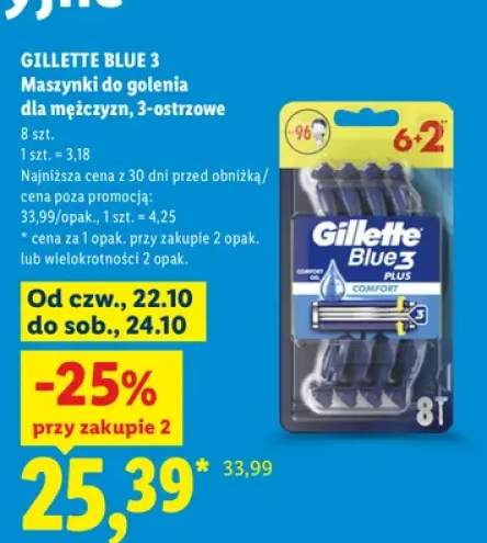 Maszynki do golenia dla mężczyzn 3-ostrzowe Gillette Blue 3