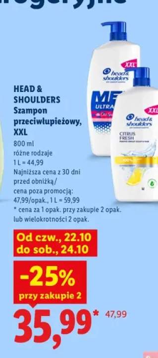 Szampon przeciwłupieżowy XXL Head & Shoulders