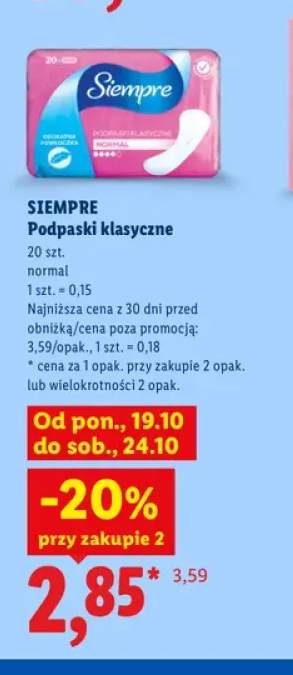 Podpaski klasyczne normal Siempre