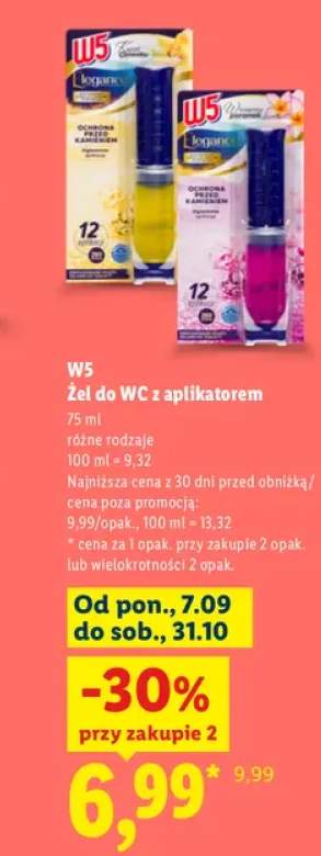 Żel do WC z aplikatorem W5