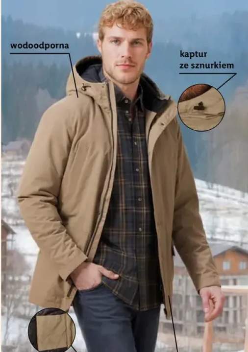 Parka męska