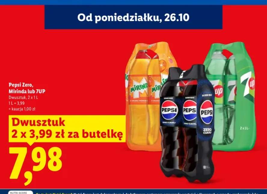 Napój gazowany Pepsi Zero 2-pak +2 warianty