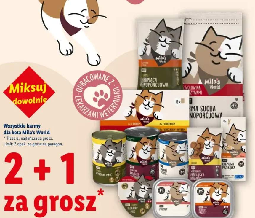 Karmy dla kota Mila's World +10 wariantów