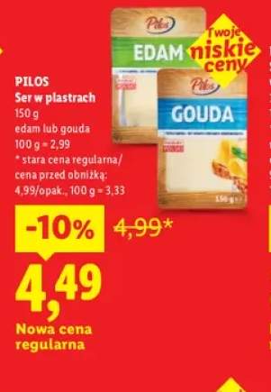 Ser edam w plastrach Pilos +1 wariant