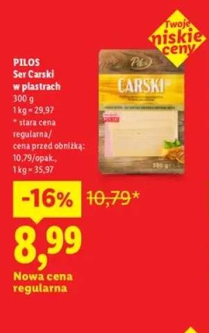 Ser Carski w plastrach Pilos