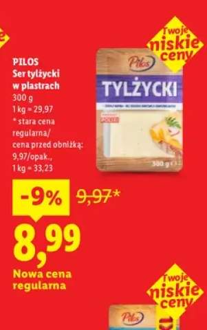 Ser tylżycki w plastrach Pilos