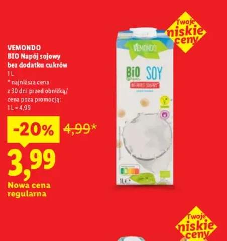 Napój sojowy bez dodatku cukrów Vemondo