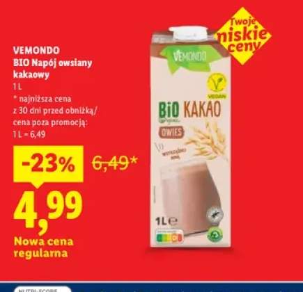 Napój owsiany kakaowy Vemondo