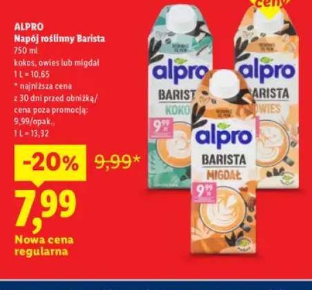 Napój roślinny Barista kokos Alpro +2 warianty