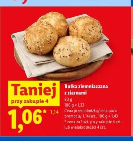 Bułka ziemniaczana z ziarnami