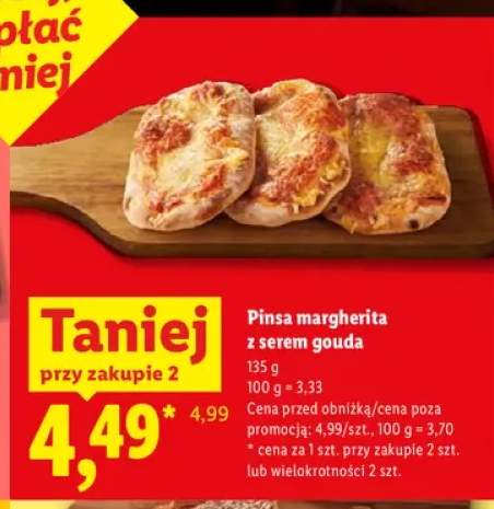 Pinsa margherita z serem gouda