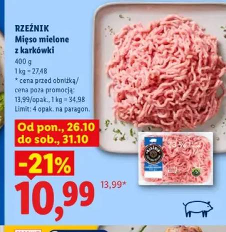 Mięso mielone z karkówki Rzeźnik