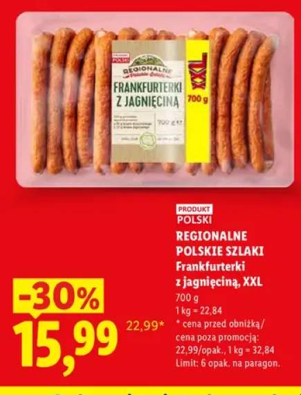 Frankfurterki z jagnięciną XXL Regionalne Polskie Szlaki