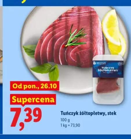 Tuńczyk żółtopłetwy stek Seamor