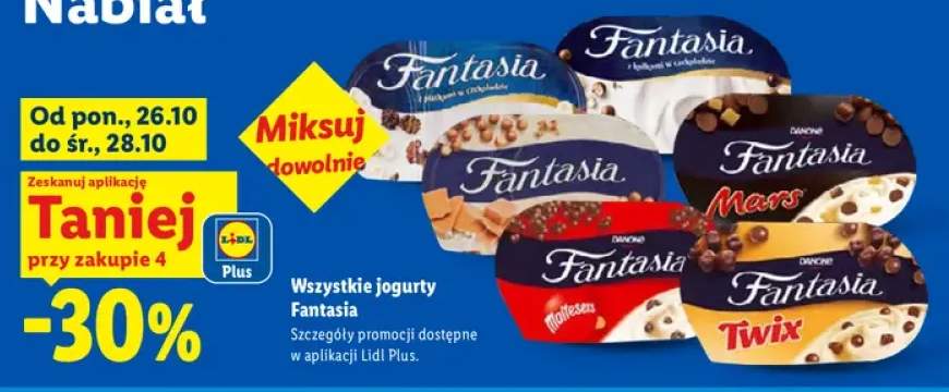 Jogurty Fantasia +6 wariantów