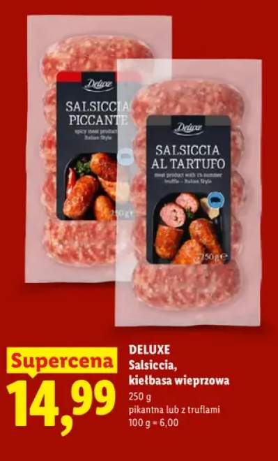 Salsiccia kiełbasa wieprzowa pikantna Deluxe +1 wariant