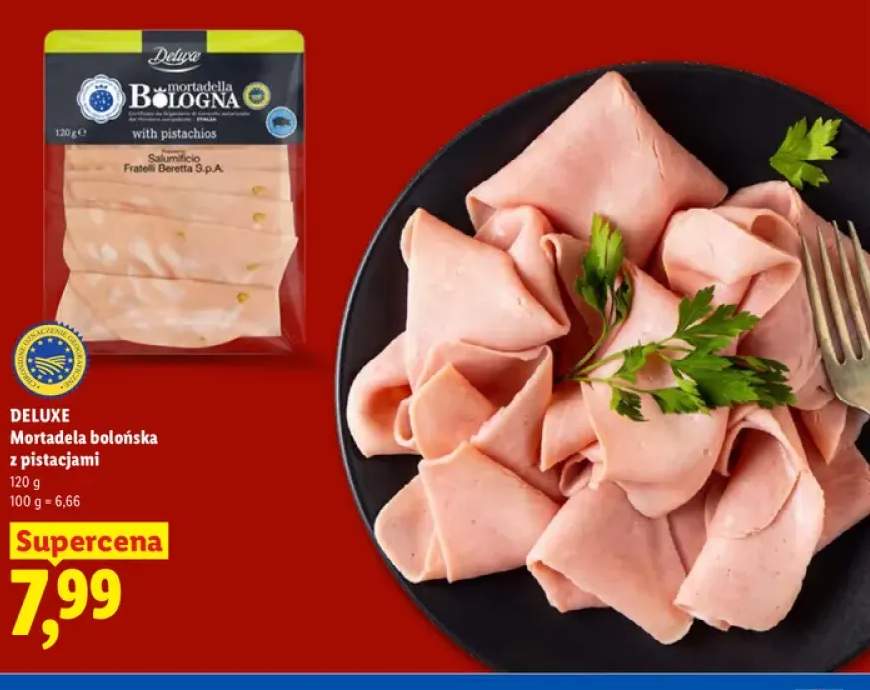 Mortadela bolońska z pistacjami Deluxe