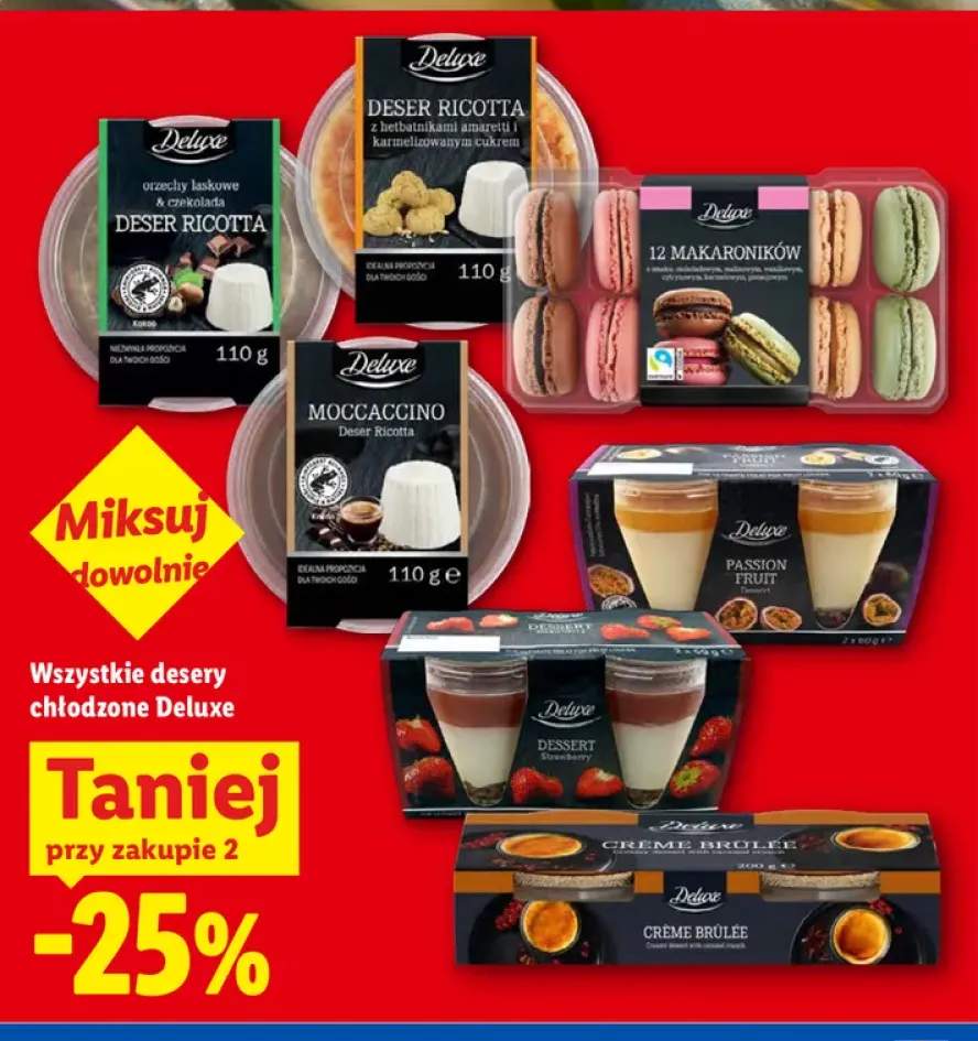 Desery chłodzone Deluxe +7 wariantów