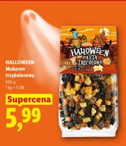Makaron trzykolorowy Halloween