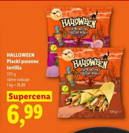 Placki pszenne tortilla Halloween