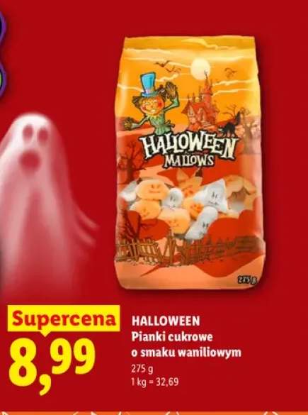 Pianki cukrowe o smaku waniliowym Halloween