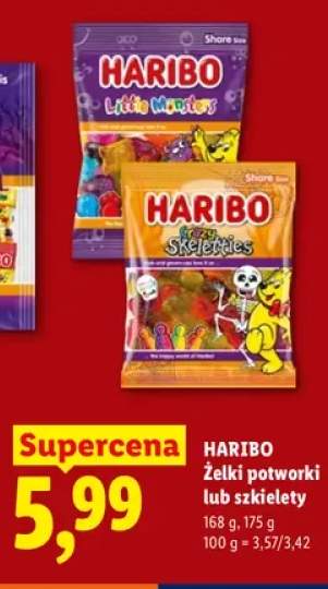 Żelki potworki Haribo +1 wariant