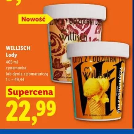Lody dynia z pomarańczą Willisch +1 wariant