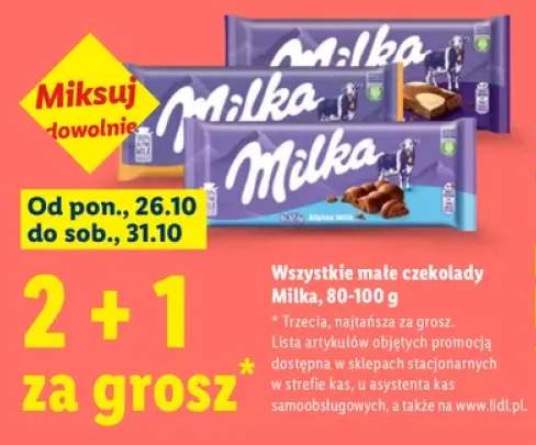Małe czekolady Milka +2 warianty