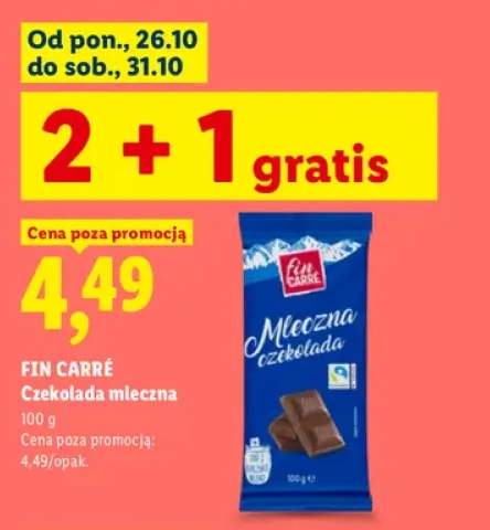 Czekolada mleczna Fin Carré
