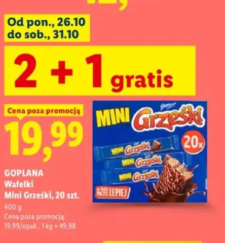 Wafelki Mini Grześki 20 szt.
