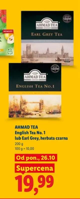 Herbata czarna Earl Grey Ahmad Tea +1 wariant