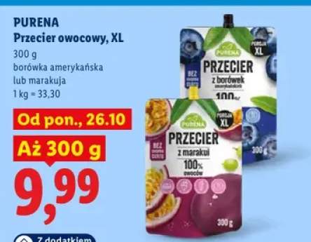 Przecier owocowy XL borówka amerykańska Purena +1 wariant