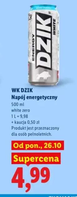 Napój energetyczny white zero WK Dzik