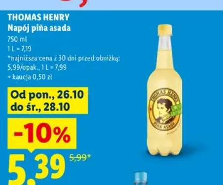 Napój piña asada Thomas Henry