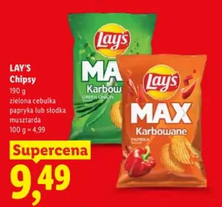 Chipsy zielona cebulka Lay's +2 warianty