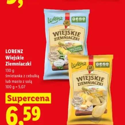 Wiejskie Ziemniaczki śmietanka z cebulką Lorenz +1 wariant