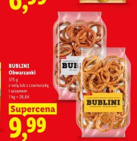 Obwarzanki z solą Bublini +1 wariant