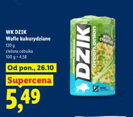 Wafle kukurydziane zielona cebulka WK Dzik