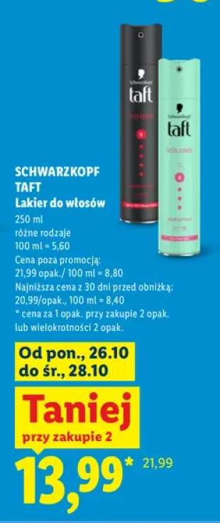 Lakier do włosów Power Schwarzkopf Taft +1 wariant