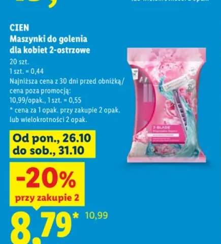 Maszynki do golenia dla kobiet 2-ostrzowe Cien