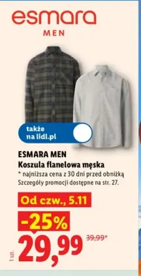 Koszula flanelowa męska