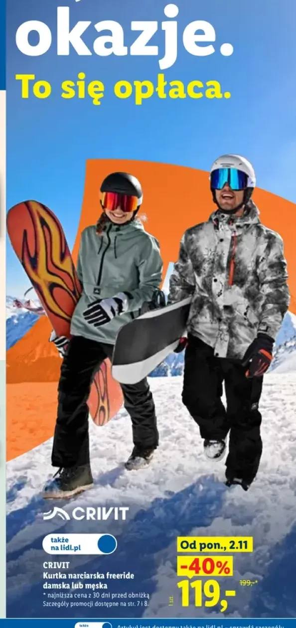 Kurtka narciarska freeride damska Crivit +1 wariant