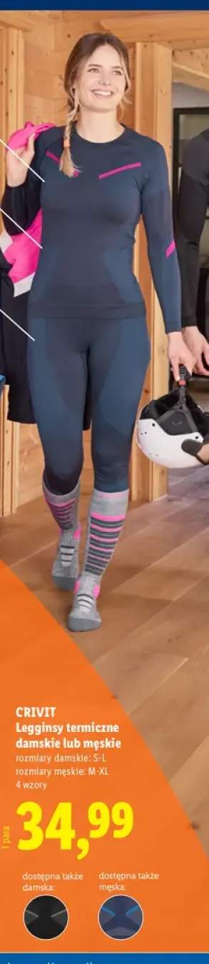 Legginsy termiczne damskie Crivit +1 wariant