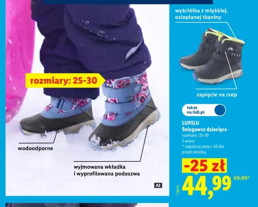 Śniegowce dziecięce Lupilu 25-30
