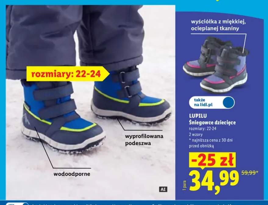 Śniegowce dziecięce Lupilu 22-24