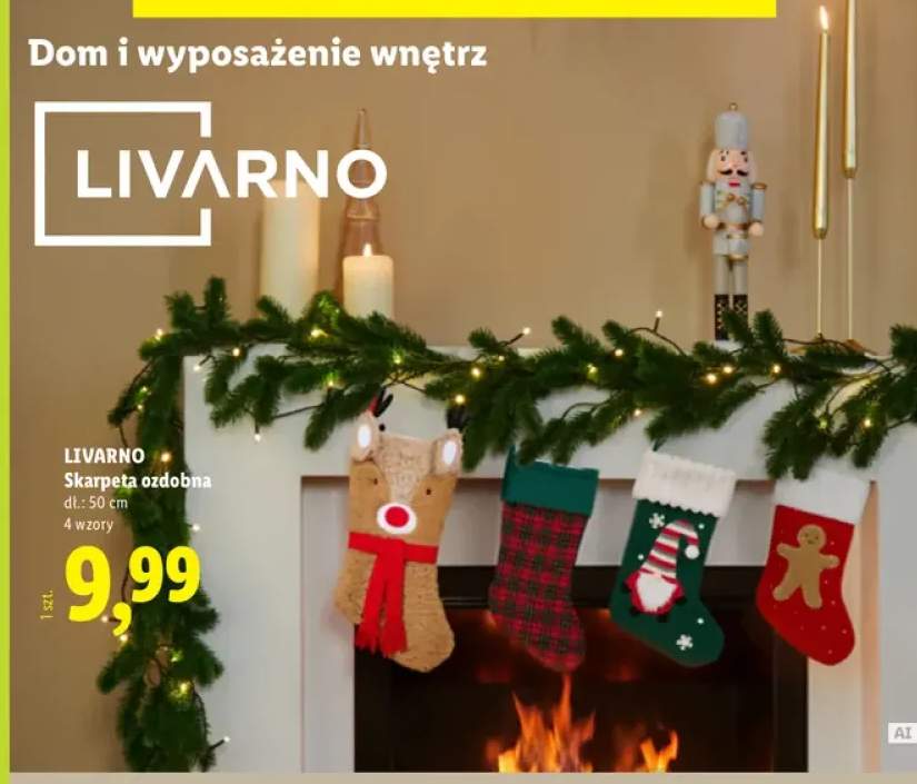 Skarpeta ozdobna dł. 50 cm Livarno