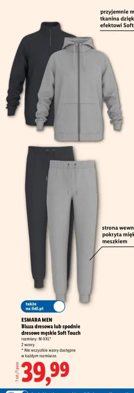 Bluza dresowa męska Soft Touch +1 wariant