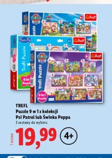 Puzzle 9 w 1 z kolekcji Psi Patrol Trefl +1 wariant