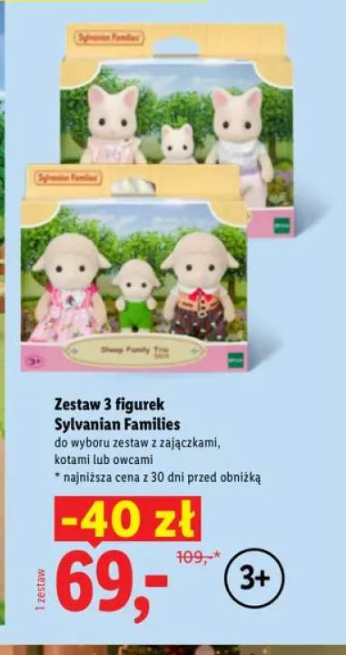 Zestaw 3 figurek z zajączkami Sylvanian Families +2 warianty